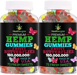 2PACK Hemp Gummies Top quality Butterflies-for Rest, Relaxed and Rest, Muscle mass-Inflammation Purely natural Hemp Occasion-Manufactured in United states