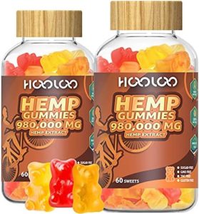 HOOLOO Hemp Gummies 980,000 Fruity, Sugar No cost Hemp Gummy Bears Infused Hemp Oil, Designed in Usa