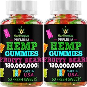 2PACK Hemp Gummies High quality Hemp Gummy Bears-for Slumber, Calm, Chill out, Muscle mass, Irritation-Pure Hemp Get together-Created in United states of america